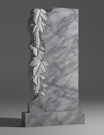 модель №075 резной памятник из уфалейского мрамора
