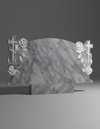 модель №063 горизонтальный памятник из уфалейского мрамора