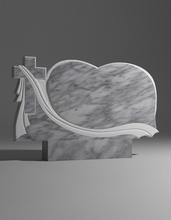 модель №138 горизонтальный памятник из уфалейского мрамора