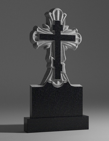 модель №016 крест из карельского гранита