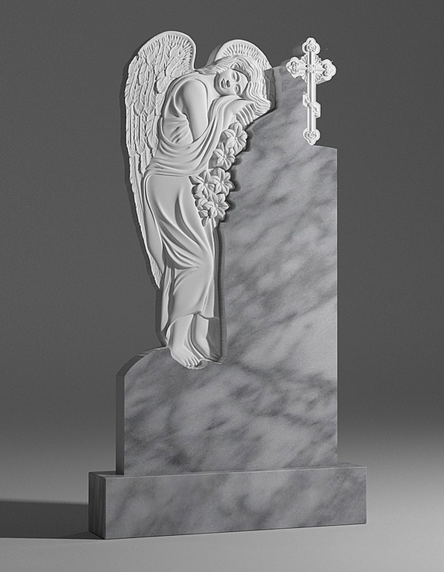 модель №046 премиум памятник из уфалейского мрамора