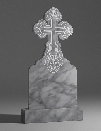 модель №095 крест из уфалейского мрамора