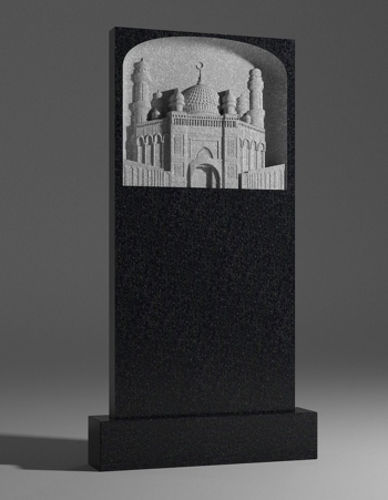 модель №050 вертикальный памятник из карельского гранита