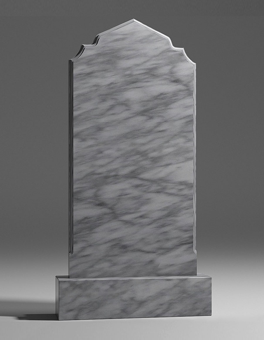 модель №012 вертикальный памятник из уфалейского мрамора