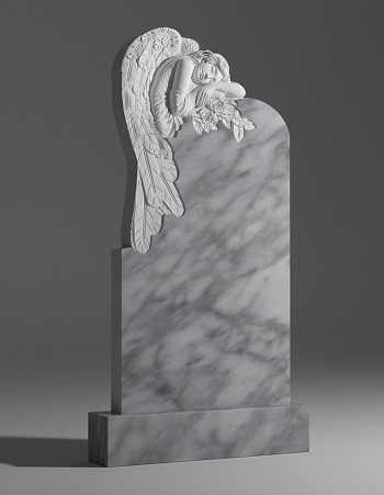 модель №003 резной памятник из уфалейского мрамора