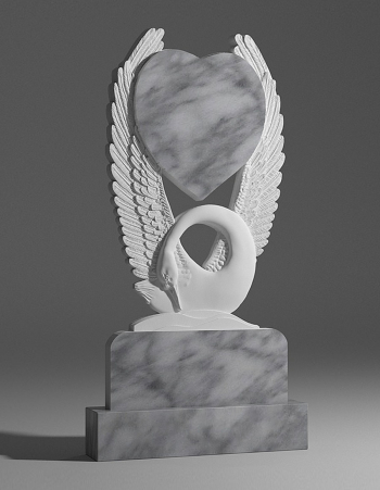 модель №018 премиум памятник из уфалейского мрамора