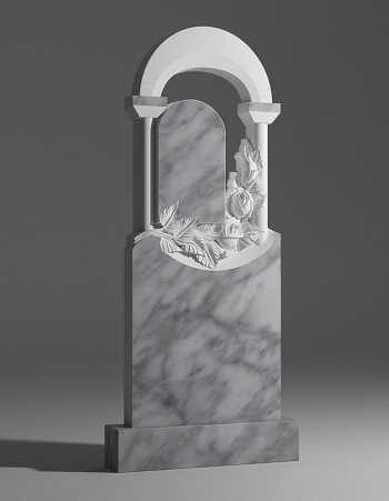 модель №031 премиум памятник из уфалейского мрамора