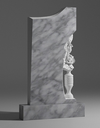 модель №006 резной памятник из уфалейского мрамора