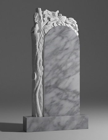 модель №038 резной памятник из уфалейского мрамора