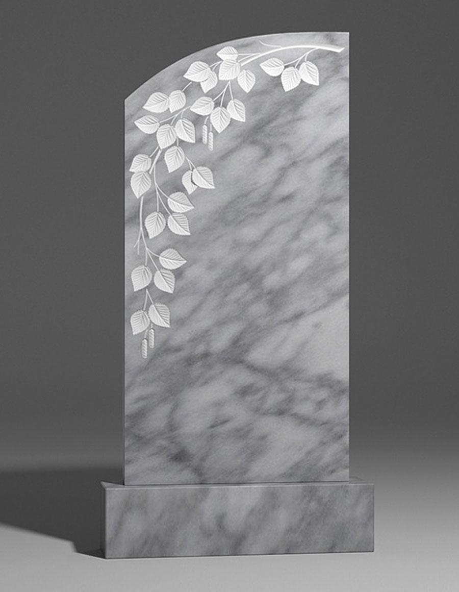 модель №056 вертикальный памятник из уфалейского мрамора