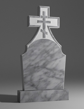 модель №091 крест из уфалейского мрамора