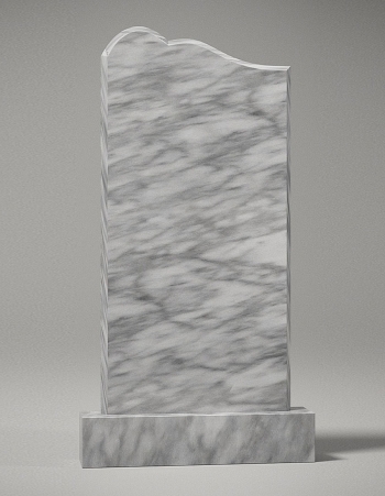 модель №077 вертикальный памятник из уфалейского мрамора