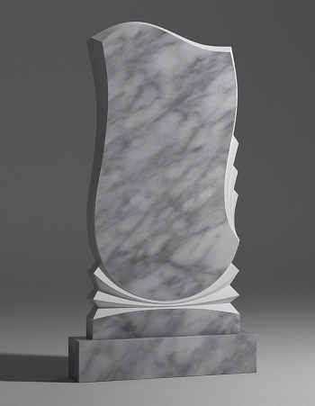 модель №082 вертикальный памятник из уфалейского мрамора