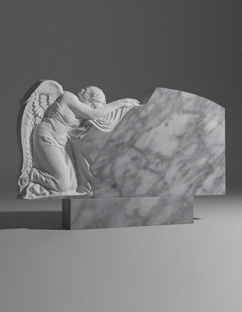 модель №057 горизонтальный памятник из уфалейского мрамора