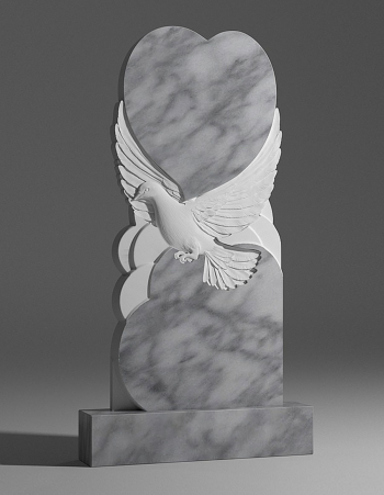 модель №079 резной памятник из уфалейского мрамора