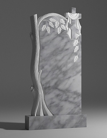 модель №011 резной памятник из уфалейского мрамора