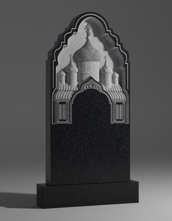 модель №030 резной памятник из карельского гранита
