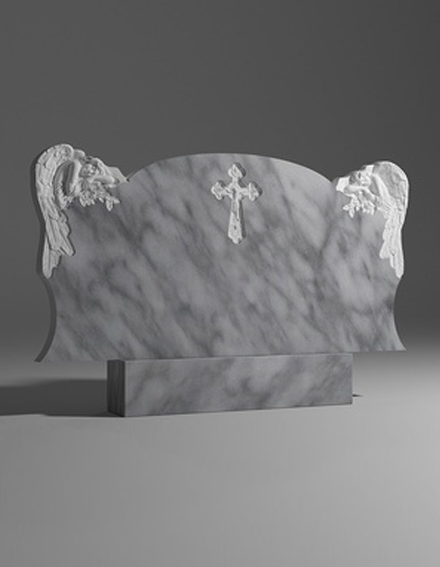 модель №058 горизонтальный памятник из уфалейского мрамора