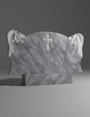 модель №058 горизонтальный памятник из уфалейского мрамора