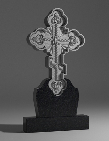 модель №043 крест из карельского гранита