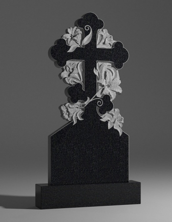 модель №048 крест из карельского гранита