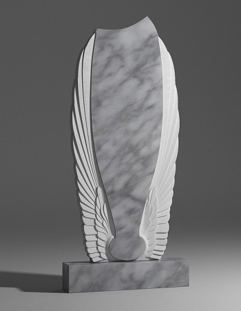 модель №020 резной памятник из уфалейского мрамора