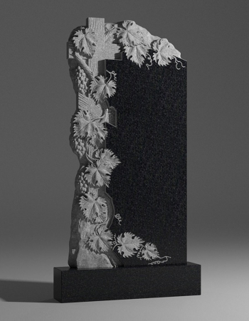 модель №078 резной памятник из карельского гранита