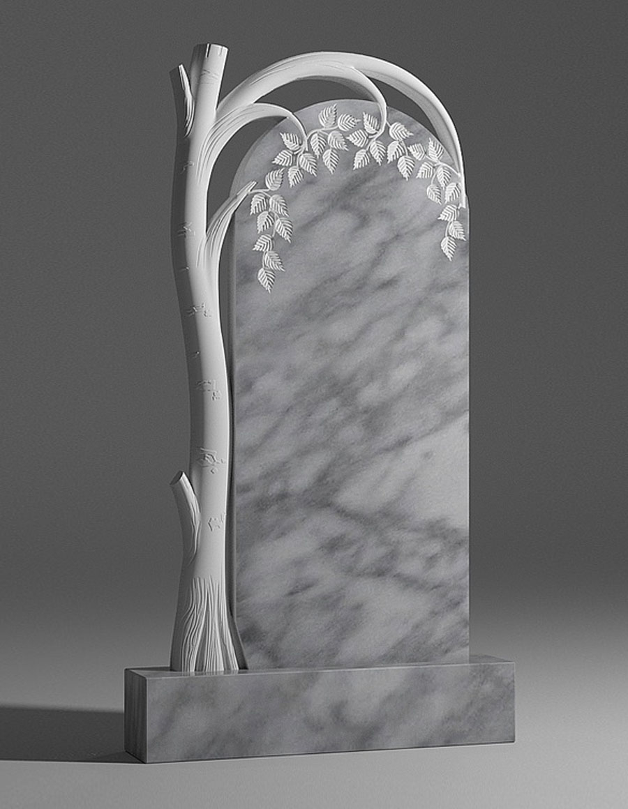 модель №041 резной памятник из уфалейского мрамора