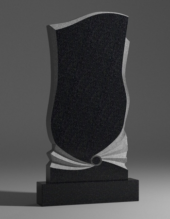 модель №086 вертикальный памятник из карельского гранита